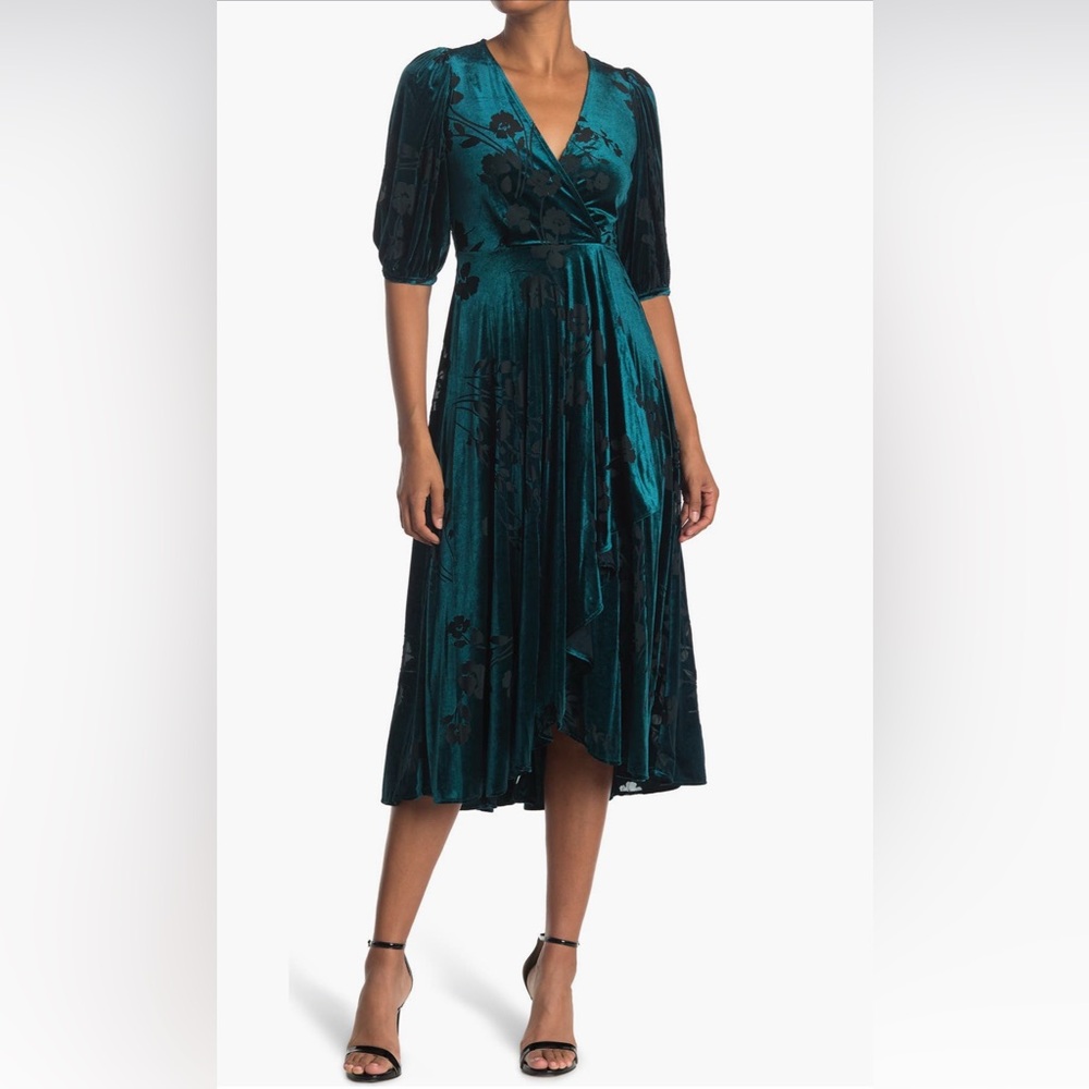 NWOT Calvin Klein Teal High Low Dress